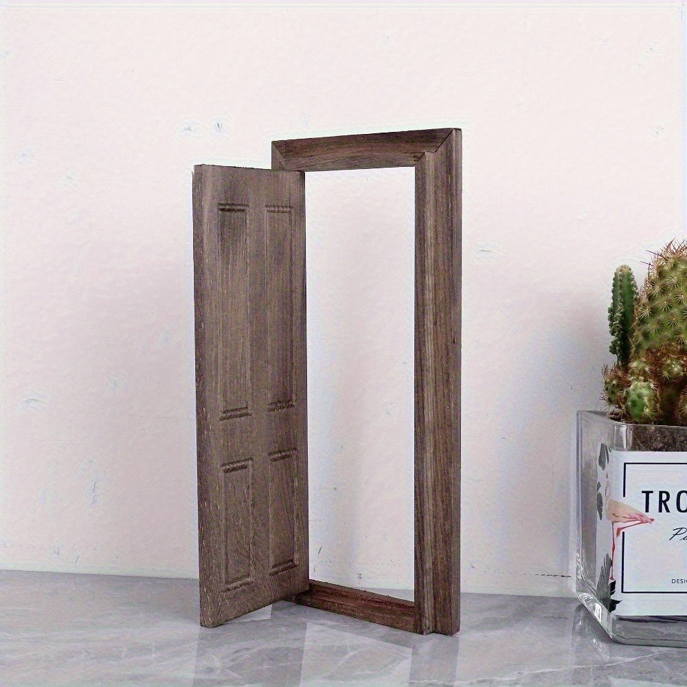 3pcs Wooden Kitchen Door and Window Set No Electricity Needed Model Furniture