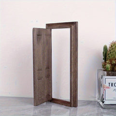 3pcs Wooden Kitchen Door and Window Set No Electricity Needed Model Furniture