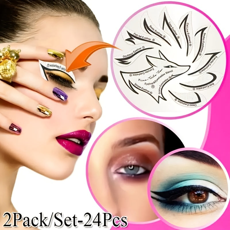 Professional Eyeliner Stencil Eyeshadow Stencil Set 4 Styles