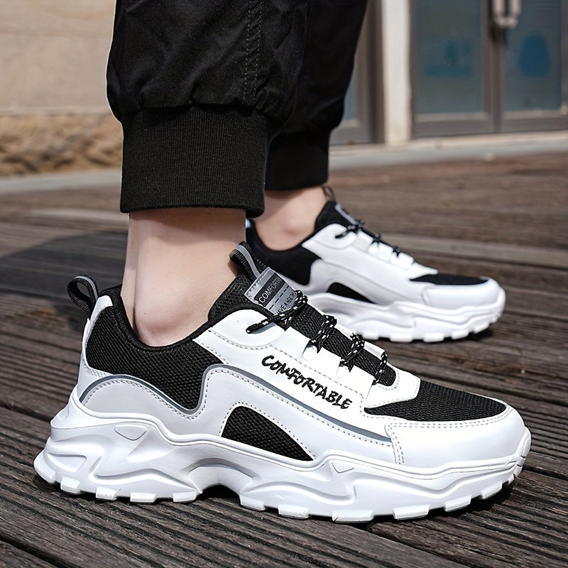 Men's Breathable Chunky Sneakers for Jogging Gym