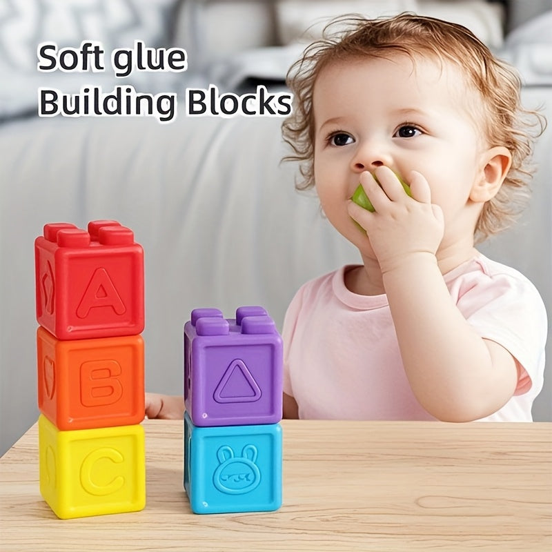 6pcs Building Block Toy - Stacking Fun Early Education Toy