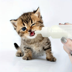 Pet Nursing Bottle 50-120ml Cats/Dogs Milk Feeding Silicone Nipple Supplies