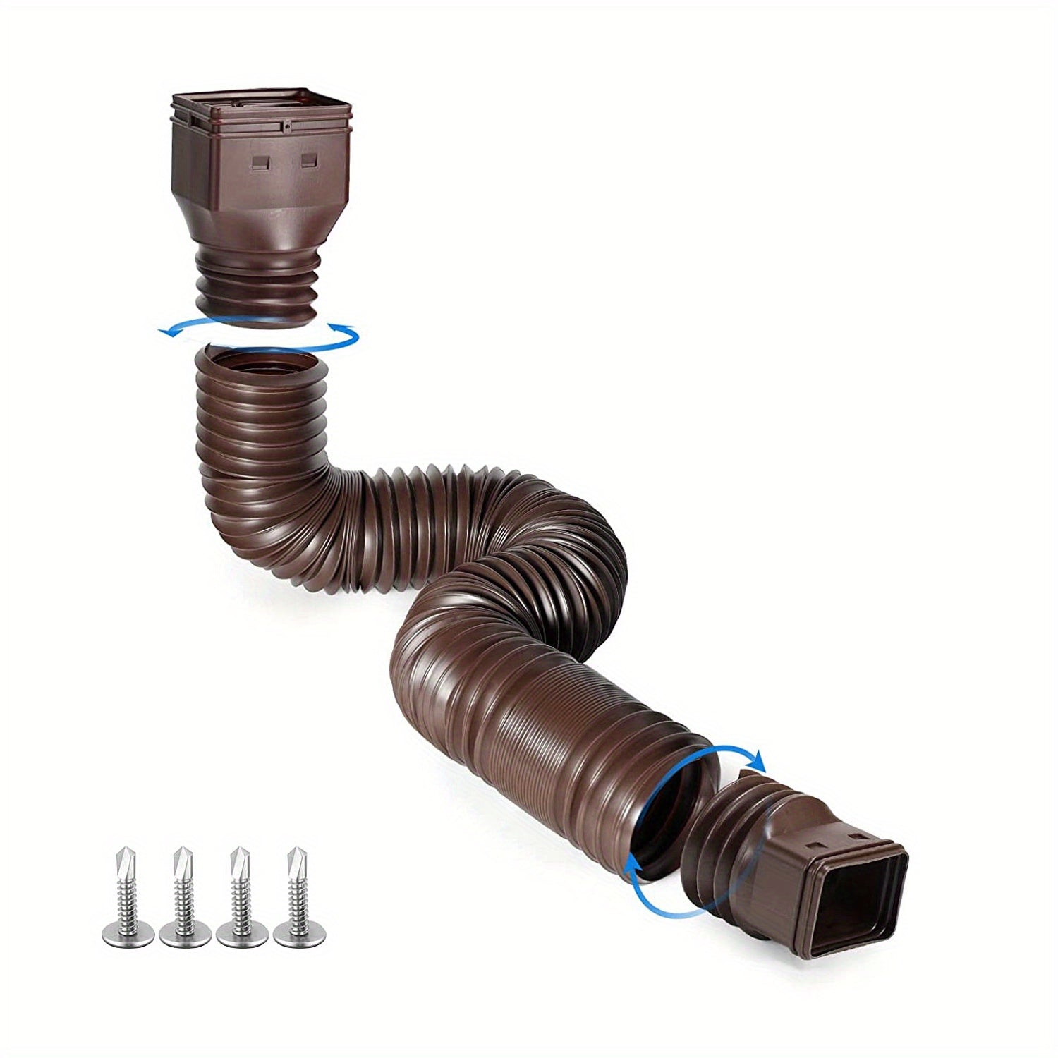 Flexible Rain Downspout Extender Set 20-149 with Screws