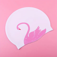 Enlarged Silicone Swimming Cap with Ear Protection