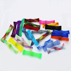 10pcs Fidget Toy Woven Mesh Tube Compression Decompression Adult Decompression