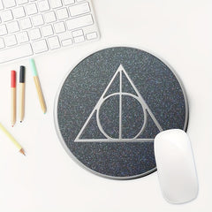 Round Mouse Pad 20cmx20cm Non Slip Rubber Base Washable