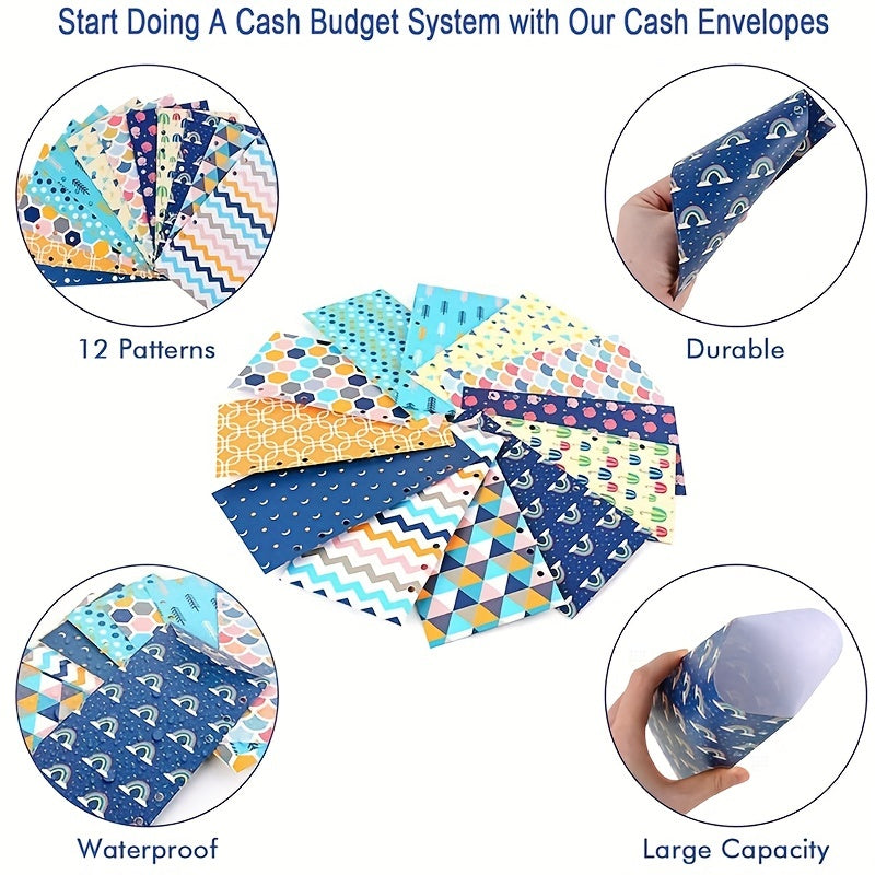 Cash Envelope Wallet Budget System with 12 Envelopes