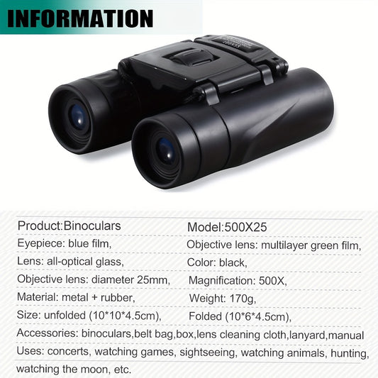 High Definition Long Distance Binoculars - Waterproof & Fog Proof