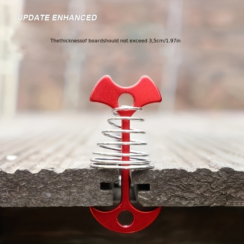 Aluminum Alloy Fishbone Ground Nails Stainless Steel Fixed Spring Hook