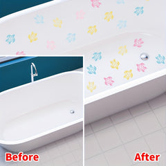 6Pcs Cartoon Turtle Bathtub Stickers Waterproof Bathroom Frosted Stickers