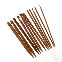 12pcs Carbonized Ring Crochet Knitting Needles DIY Knitting Tools