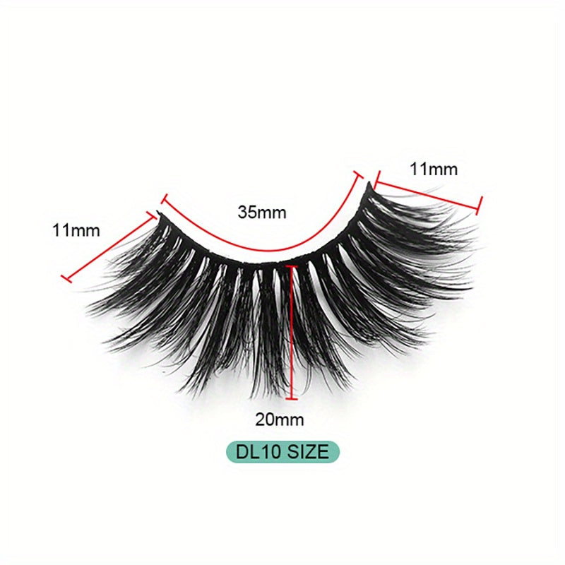 6D Fluffy Wispy Natural Volume False Eyelashes for Wedding Makeup