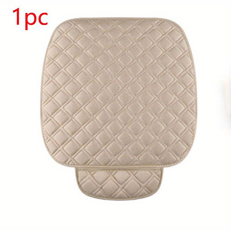 Car Seat Cushion Memory Silk Wadding Non Slip Rubber Bottom With Storage Pouch