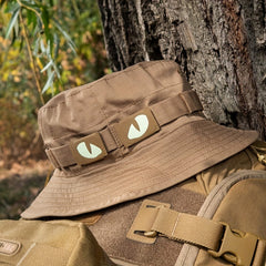 Reflective Luminous Cat Eye Velcro Buckle Backpack Hat