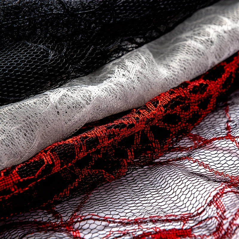 Halloween Spider Web Jacquard Lace Fabric