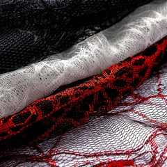 Halloween Spider Web Jacquard Lace Fabric