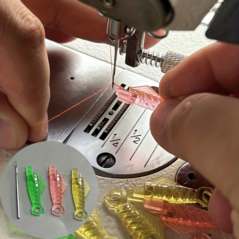 Needle Threader For Sewing Machine Easy Automatic Sewing Needle Fish Type