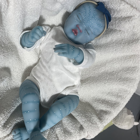 19 inch Reborn Doll Soft Body Hand Painted Hair