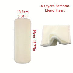 6pcs 4 Layers Bamboo Blend Insert Diaper Pads