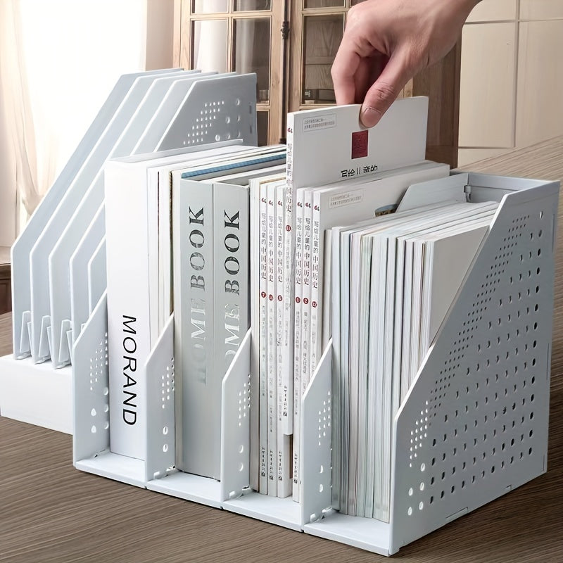 Desktop Book Stand Storage Organizer for Office Supplies