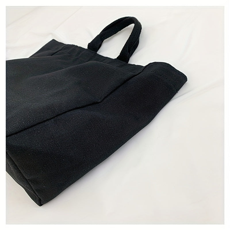 Stylish Letter Pattern Satchel Bag Canvas Handbag