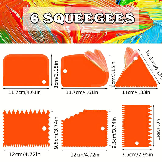 13pcs Painting Scraper Set for Art Acrylic Gouache Painting