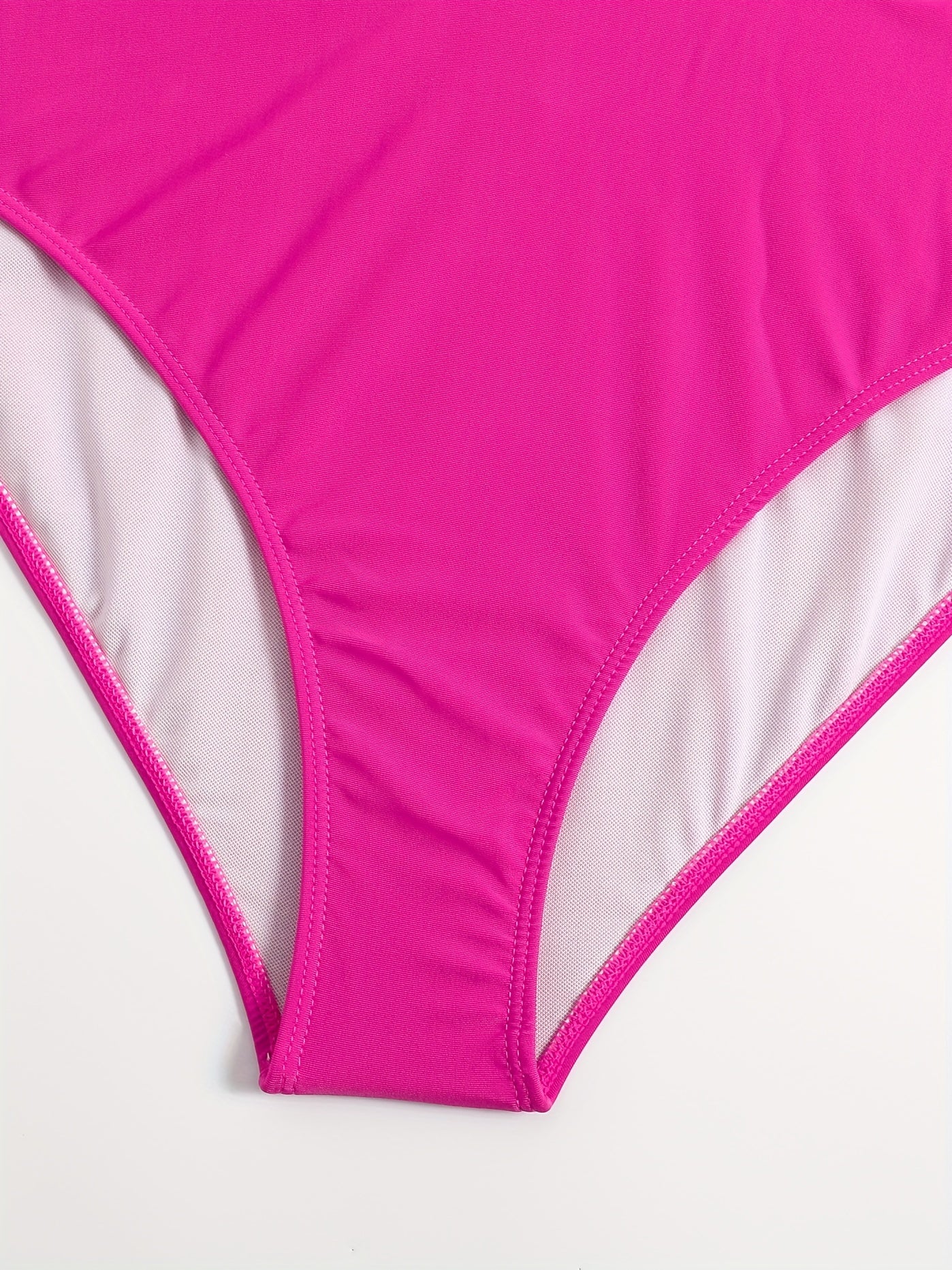  One Shoulder Cut Out Bikini Set