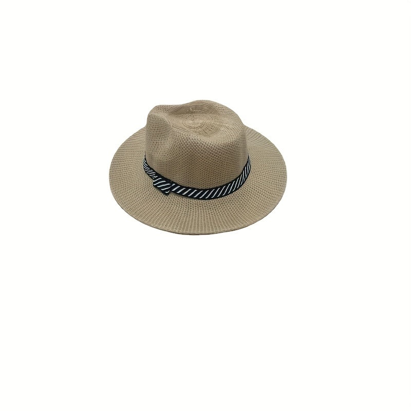 Sun Protection Large Brim Knitted Denim Hat