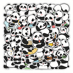 52pcs Panda Stickers for Water Bottles, Pencils, Notebook - Cute Panda Design