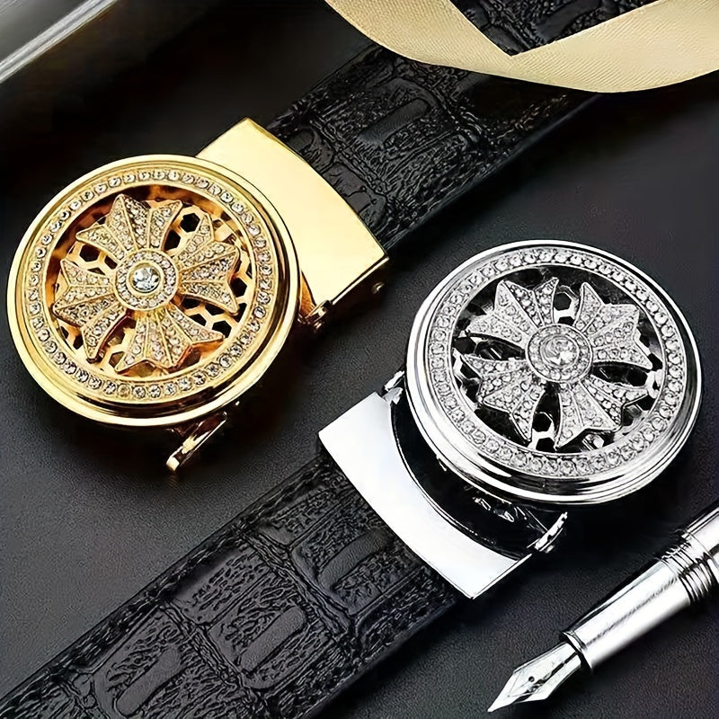 Men's Lucky Casual Inlaid Diamond Leather Belt