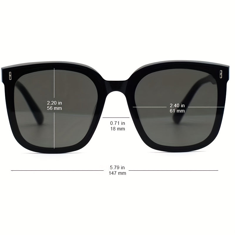 Rivet Square Sunglasses Mirrored UV400 Sun Shades for Driving