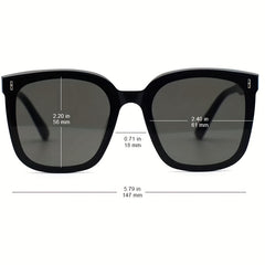 Rivet Square Sunglasses Mirrored UV400 Sun Shades for Driving