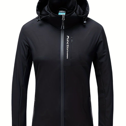 Women's Waterproof Windproof Punch Jacket for Outdoor Sports and Mountaineering