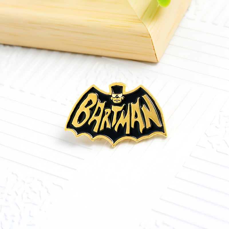 Anime Bat Enamel Brooch Cartoon Anti Slip Buckle Funny Pin