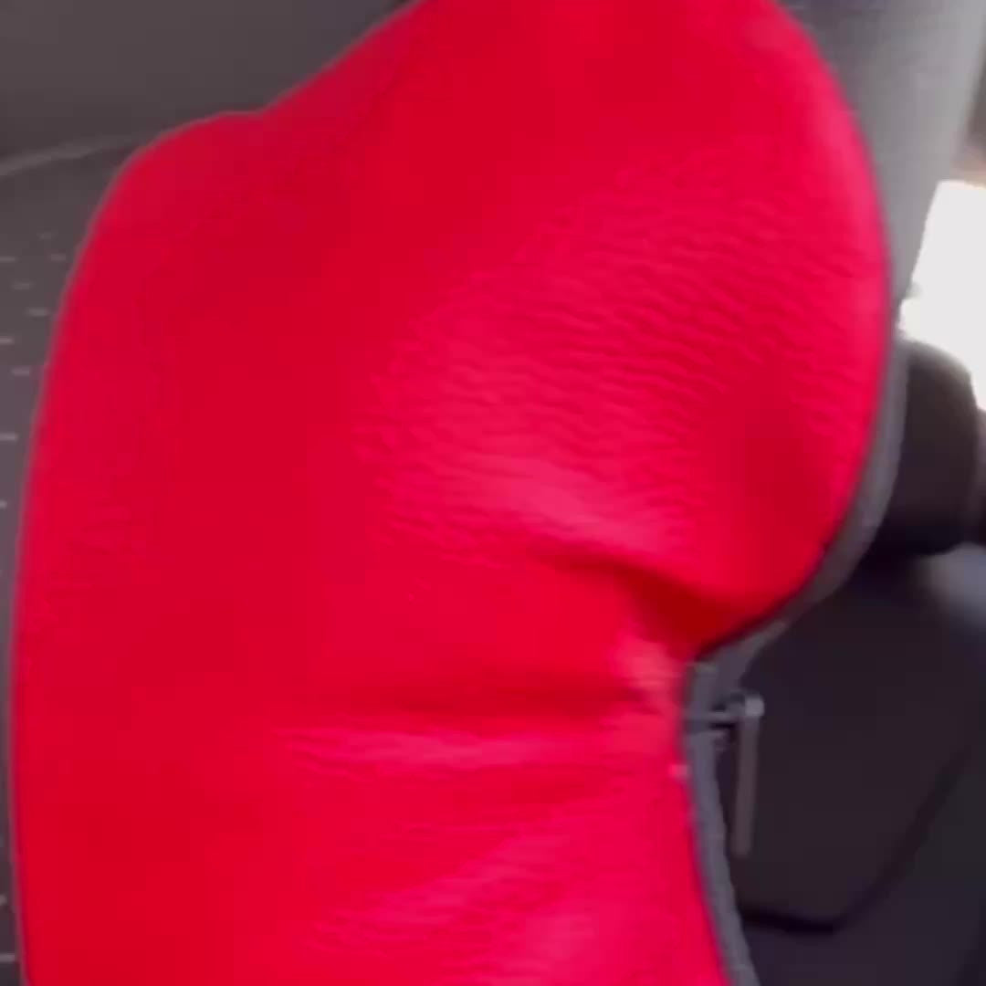 2PCS Microfiber Car Leather Seat Headrest Neck Pillow