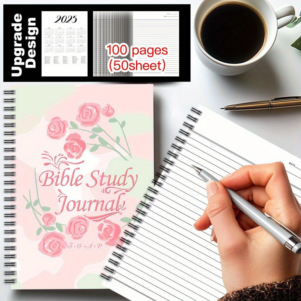 Bible Themed Spiral Coil Notebook Christian Notebook for Women