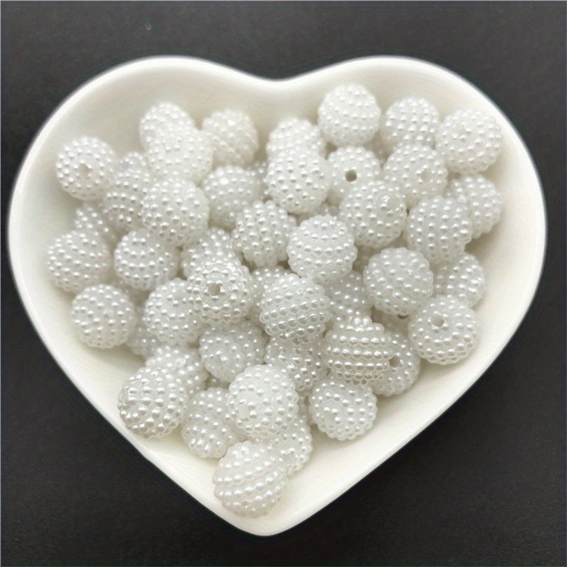10 12 14 20mm Acrylic Bayberry Pearl Beads Round Spacer Beads For Jewelry Making