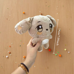Large Ears Plush Puppy Doll Soft Stuffed Animal Toy with Expressive Eyes