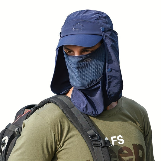 3-in-1 Outdoor Sunscreen Windproof Mesh Neck Cover Hat