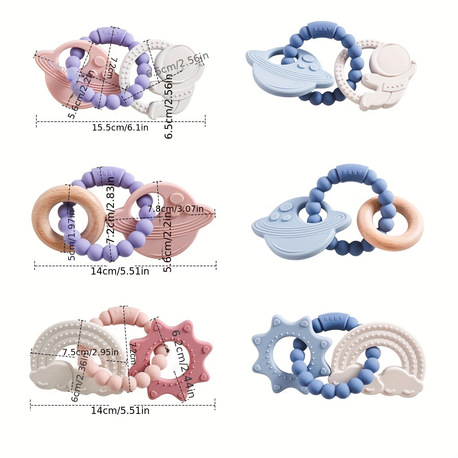 Silicone Teething Toy for Babies Non Toxic Bracelet