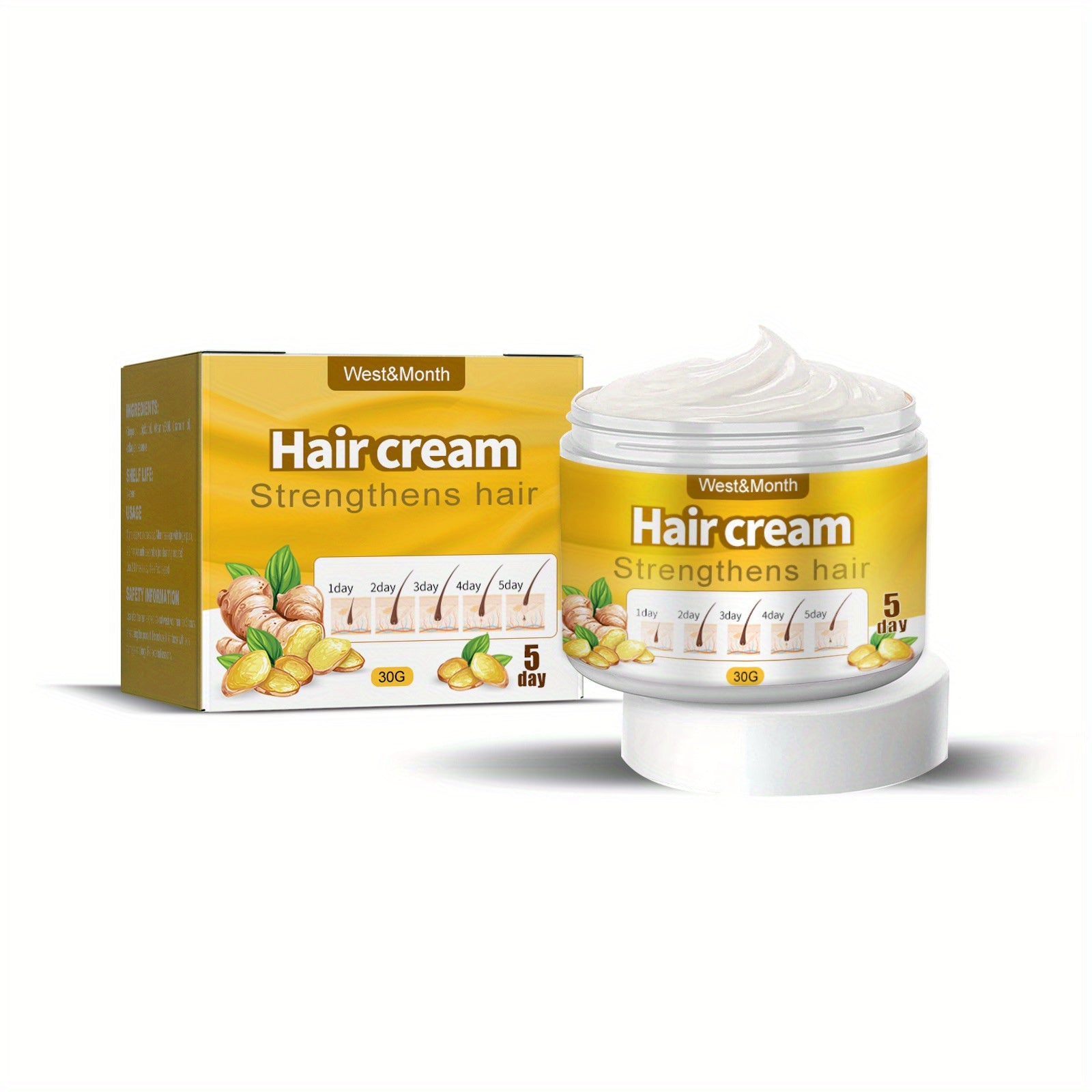 Ginger Hair Care Cream Moisturizing Scalp Massage Cream