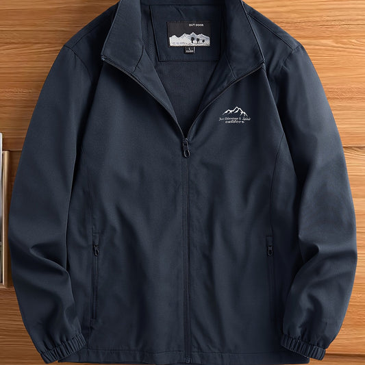 Men's Lightweight Zip Up Sports Jacket Spring Fall Outwear