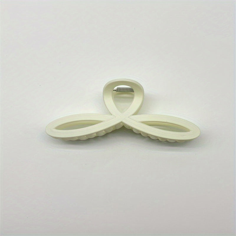 Frosted Clover Hair Claw Clip Strong Hold Grip Hair Jaw Clip