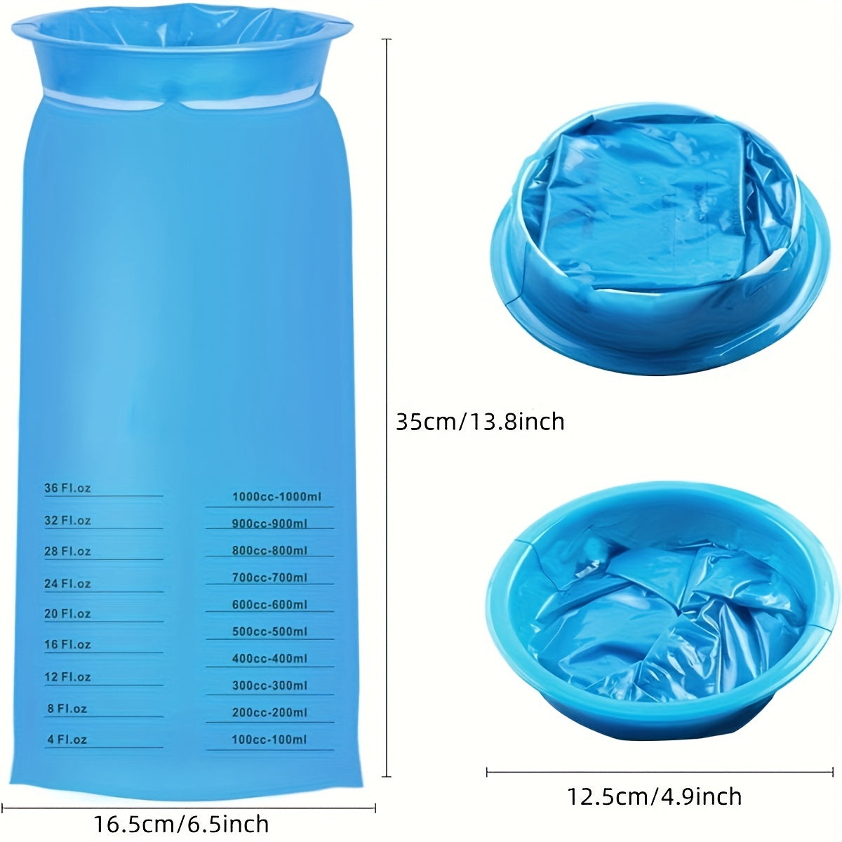 2pcs Portable Vomiting And Urine Bags For Outdoor Travel And Camping