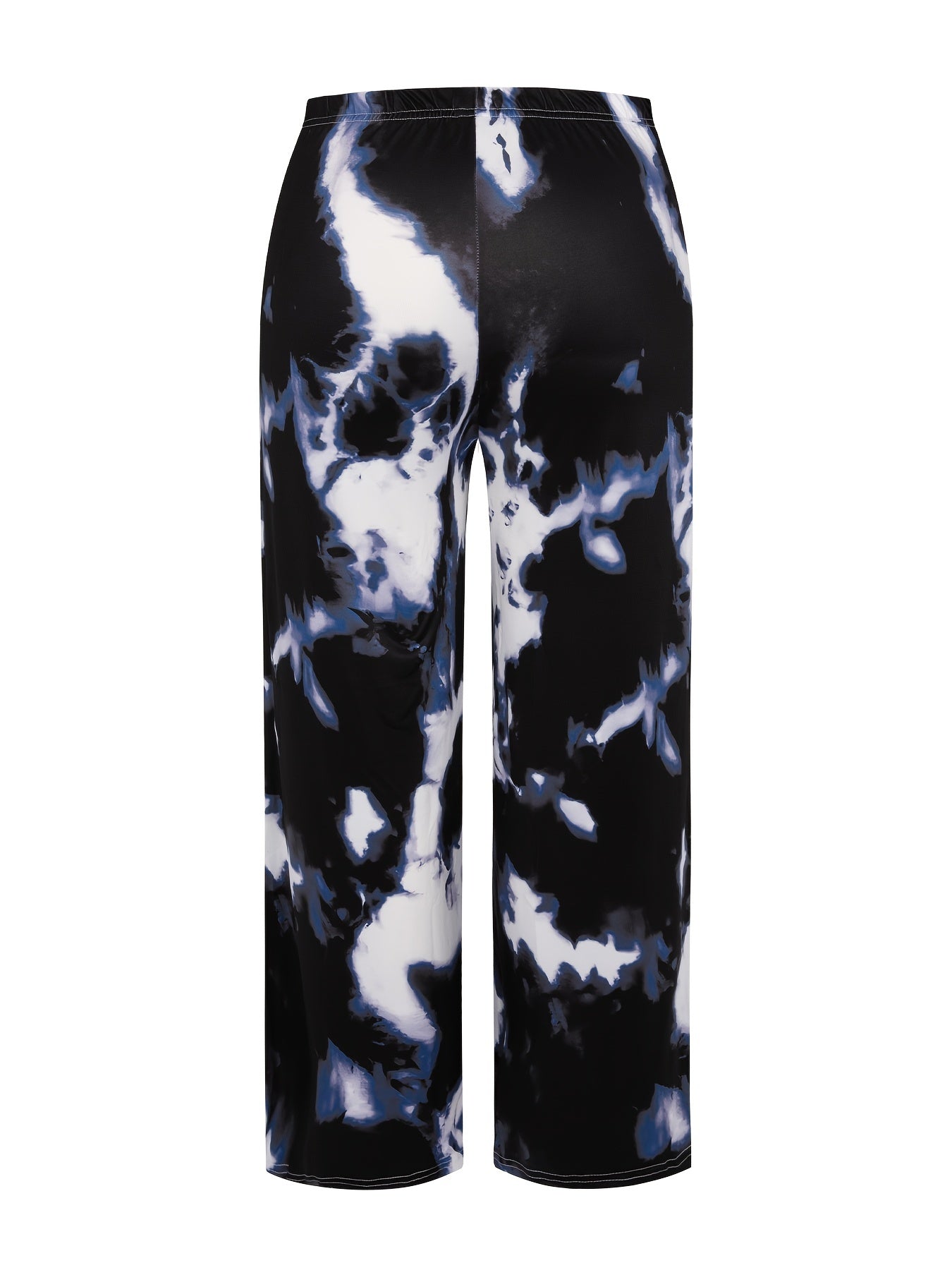 Women's Plus Tie Dye High Rise Flare Leg Trousers