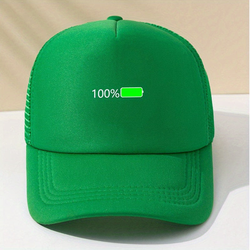 100 Mesh Trucker Hat Fluorescent Baseball Cap Unisex Couple Dad Hats