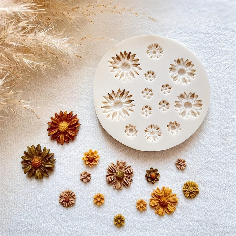 Silicone Flower Mould for DIY Earring Pendants