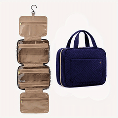 Travel Toiletry Bag with Hanging Hook Water Resistant Makeup Cosmetic Organizer