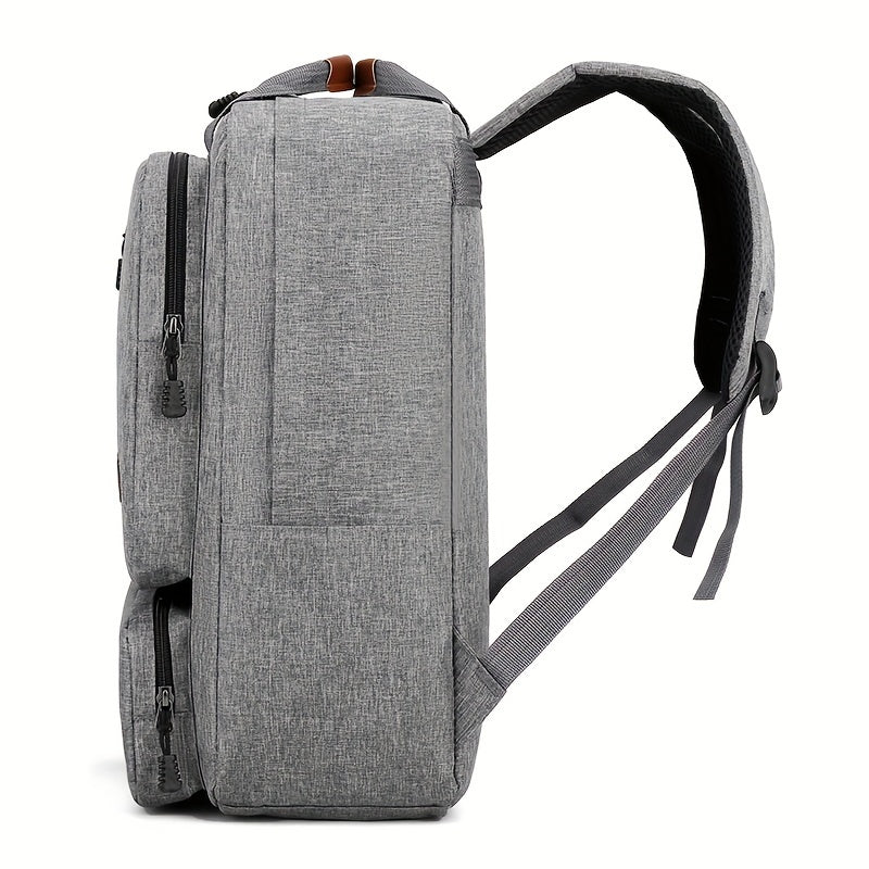 Men Backpack Business Three-piece Set Commuter Bag Large Capacity