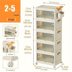 Small Storage Trolley Rack Kitchen Bathroom Mobile Storage Bedroom Bedside